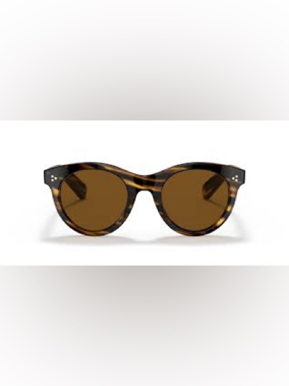 Oliver Peoples Tortoise Frame Sunglasses with Brown Lenses